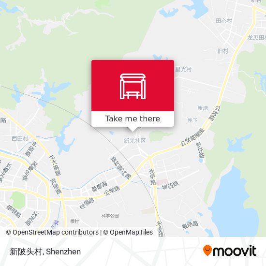 新陂头村 map