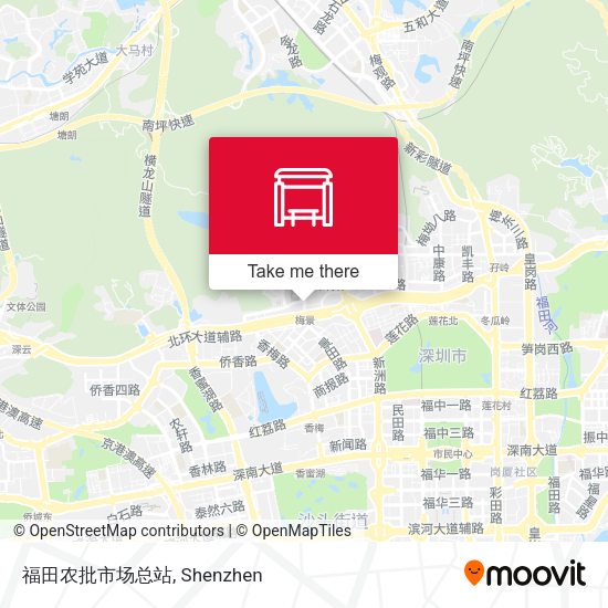 福田农批市场总站 map