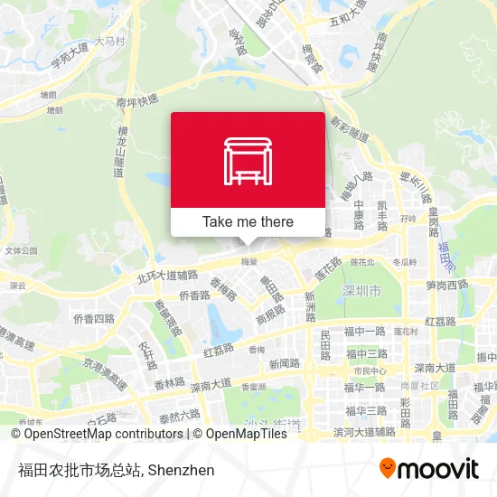 福田农批市场总站 map