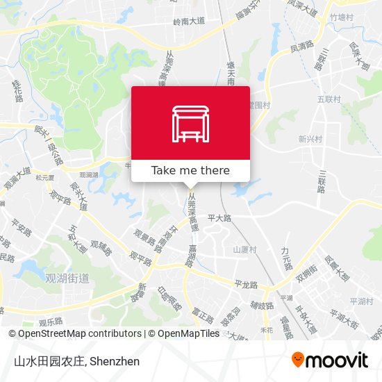山水田园农庄 map