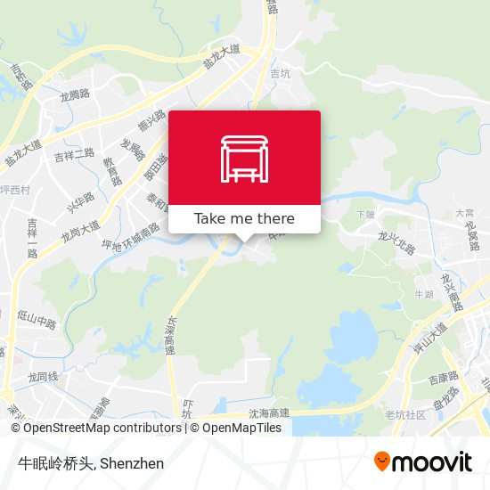 牛眠岭桥头 map