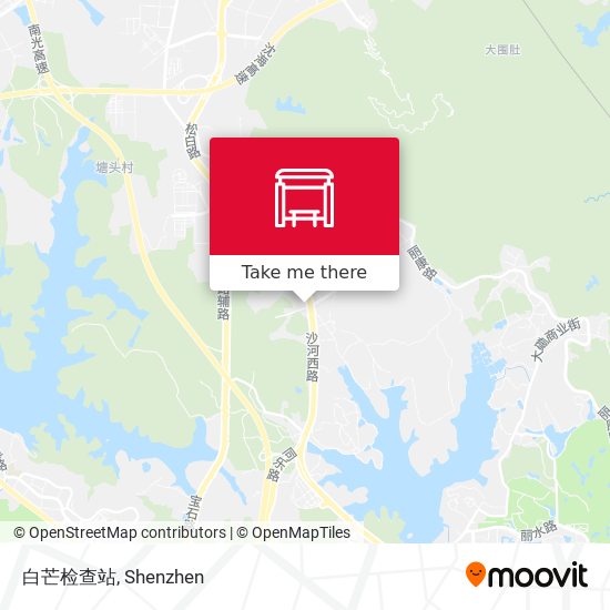 白芒检查站 map