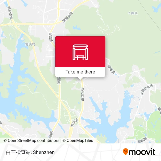 白芒检查站 map
