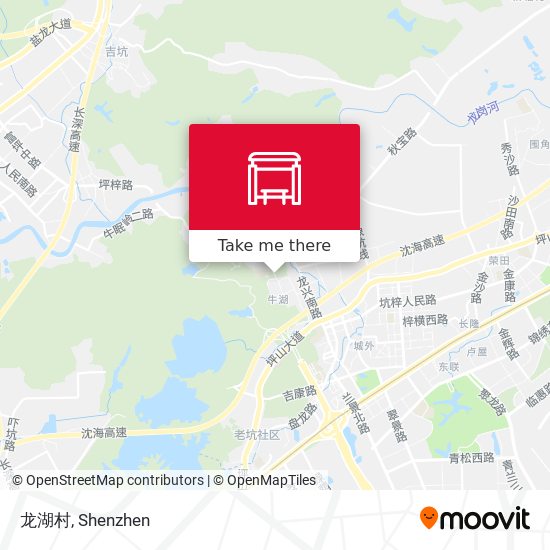 龙湖村 map