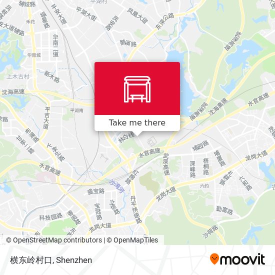 横东岭村口 map