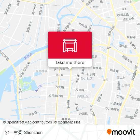 沙一村委 map