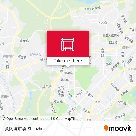 黄阁坑市场 map