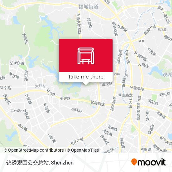 锦绣观园公交总站 map