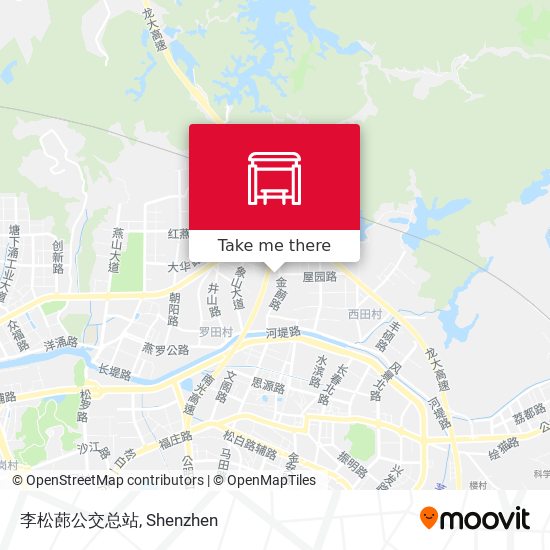 李松蓢公交总站 map