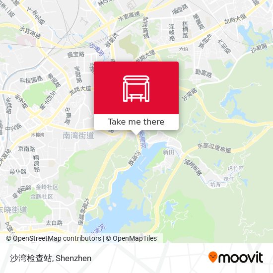 沙湾检查站 map