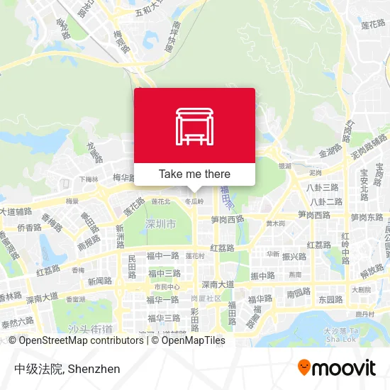 中级法院 map