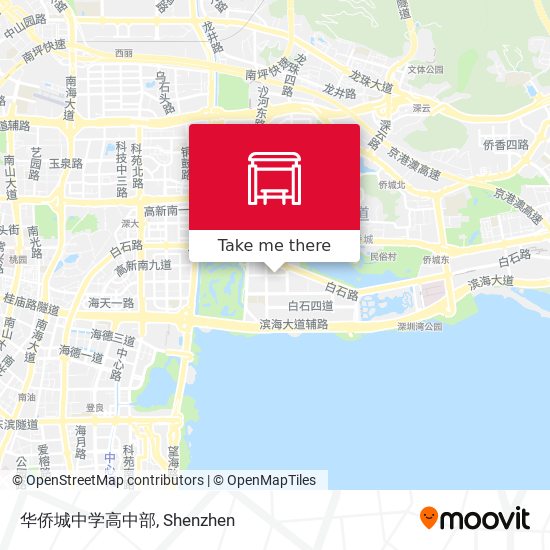华侨城中学高中部 map