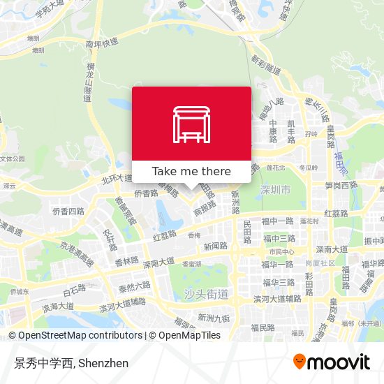 景秀中学西 map