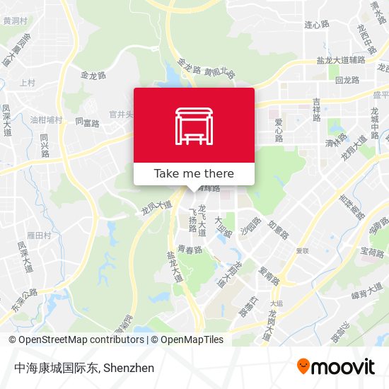 中海康城国际东 map