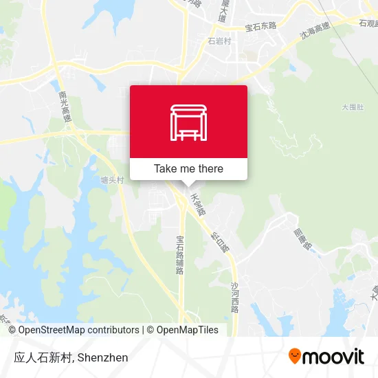 应人石新村 map