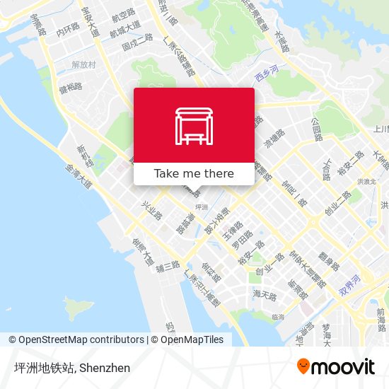 坪洲地铁站 map
