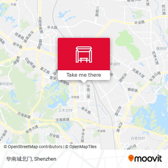 华南城北门 map