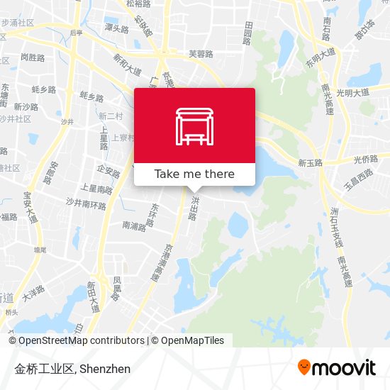 金桥工业区 map