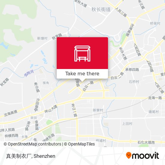 真美制衣厂 map