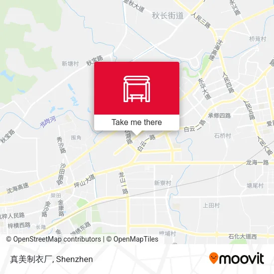 真美制衣厂 map