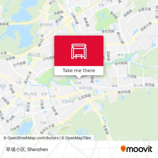 草埔小区 map
