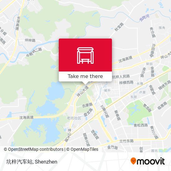 坑梓汽车站 map