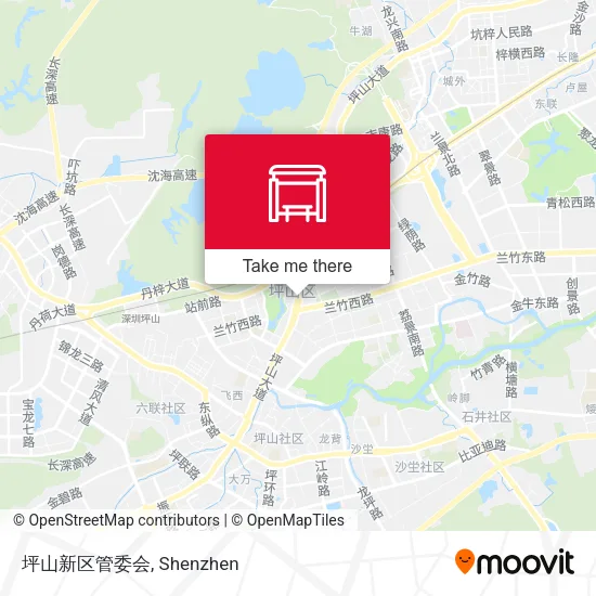 坪山新区管委会 map