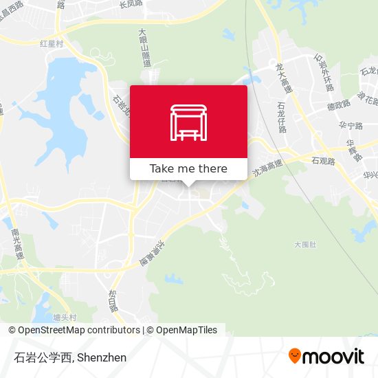 石岩公学西 map