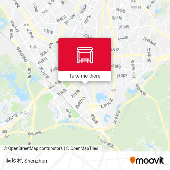 横岭村 map