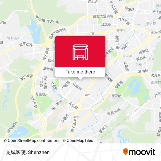 龙城医院 map