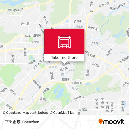 吓岗市场 map