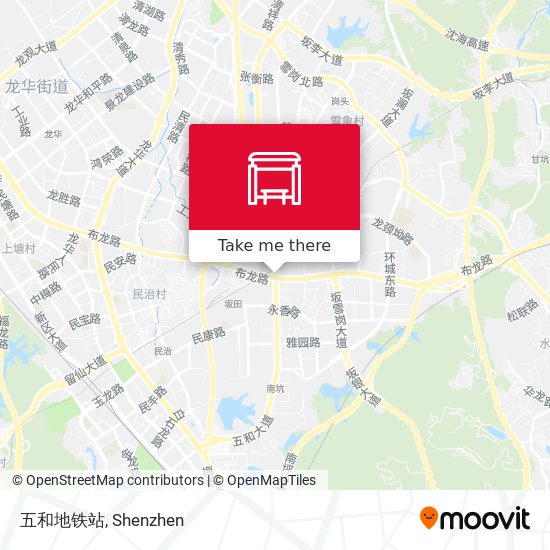 五和地铁站 map