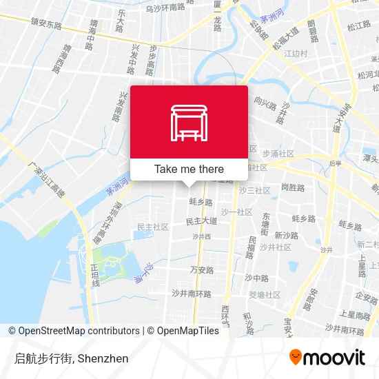 启航步行街 map