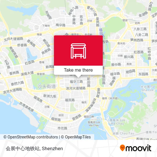 会展中心地铁站 map