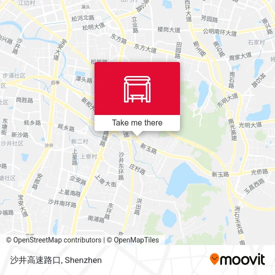 沙井高速路口 map