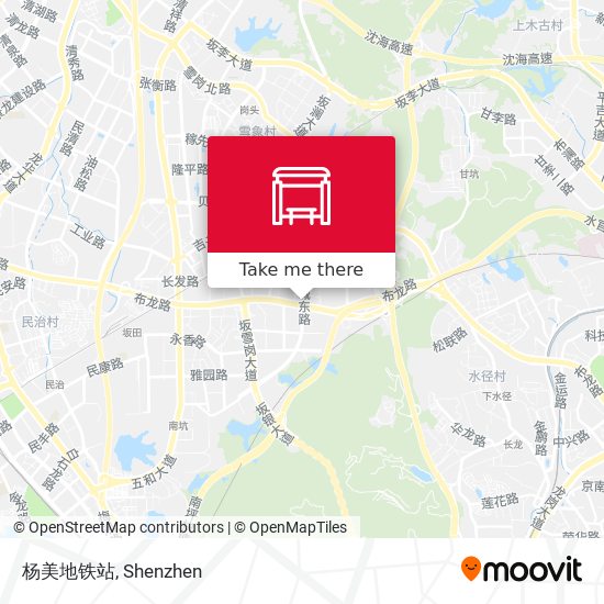 杨美地铁站 map