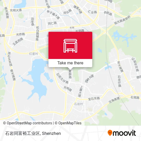 石岩同富裕工业区 map