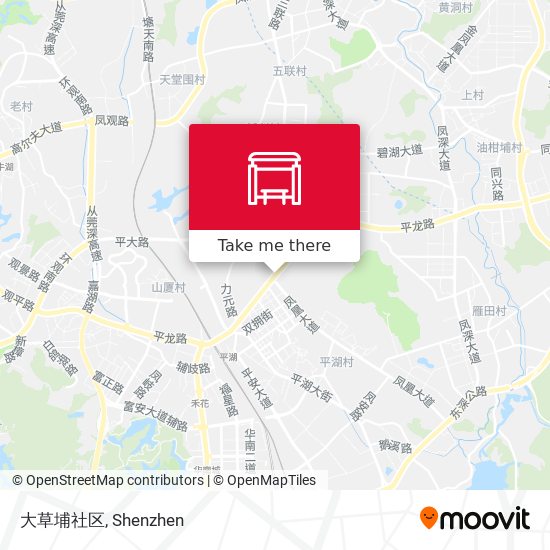 大草埔社区 map