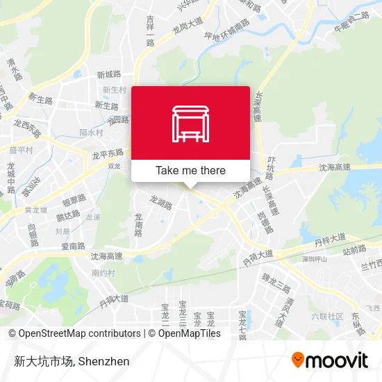 新大坑市场 map