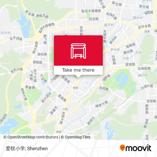 爱联小学 map