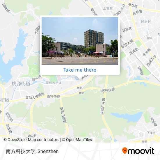 南方科技大学 map