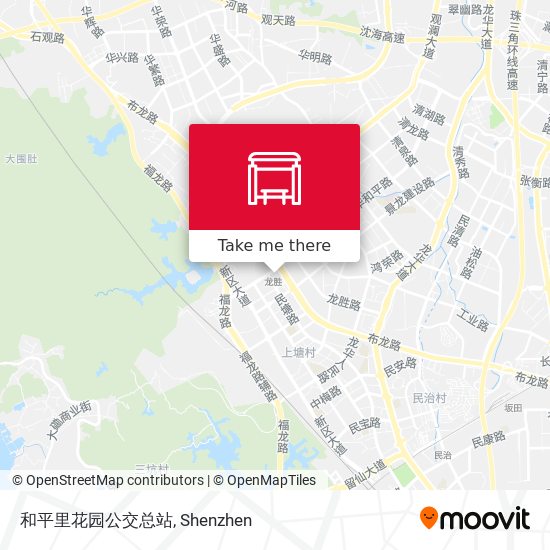 和平里花园公交总站 map