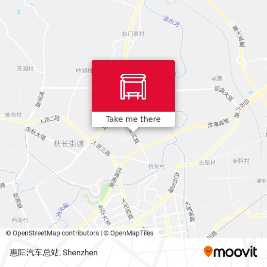 惠阳汽车总站 map