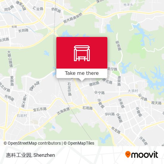 惠科工业园 map