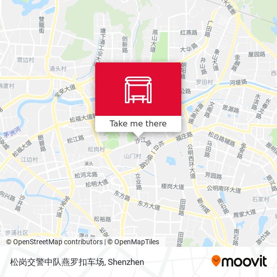 松岗交警中队燕罗扣车场 map