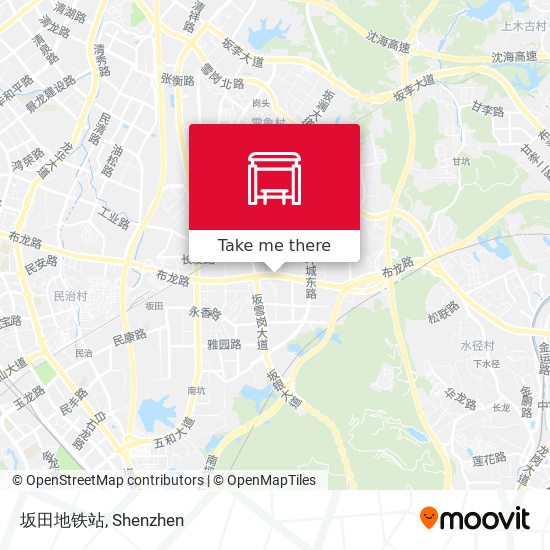 坂田地铁站 map