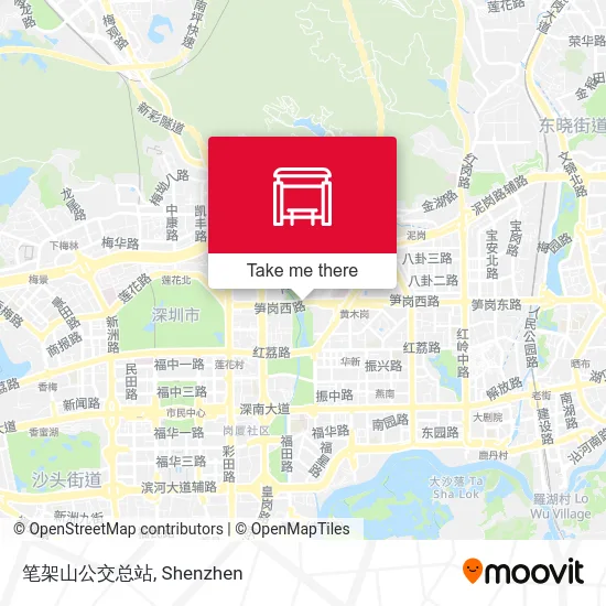 笔架山公交总站 map