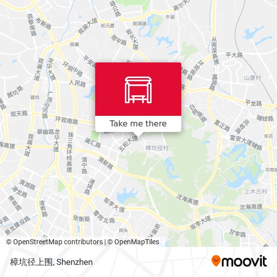 樟坑径上围 map