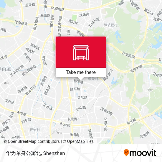 华为单身公寓北 map