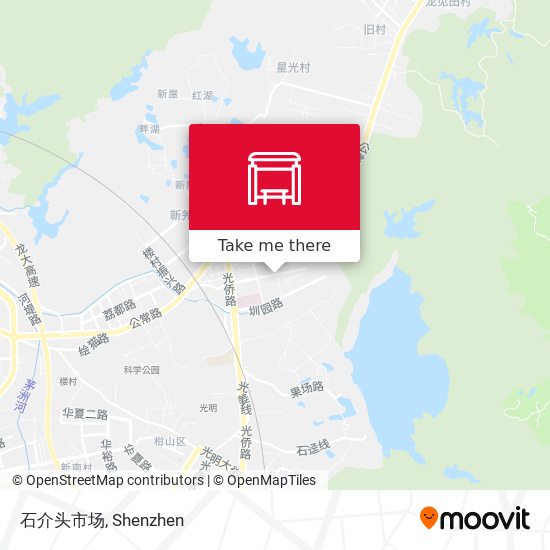 石介头市场 map